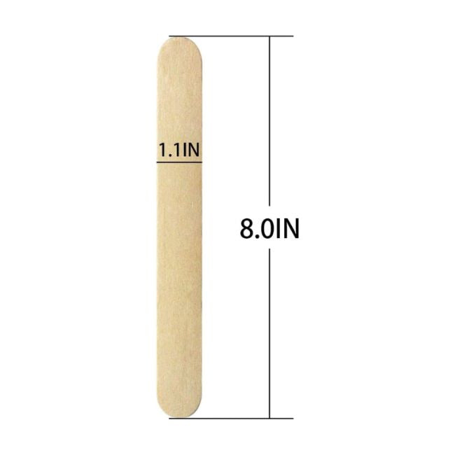 8" Jumbo Wax Applicators | 30 count | 8" long - 1" wide