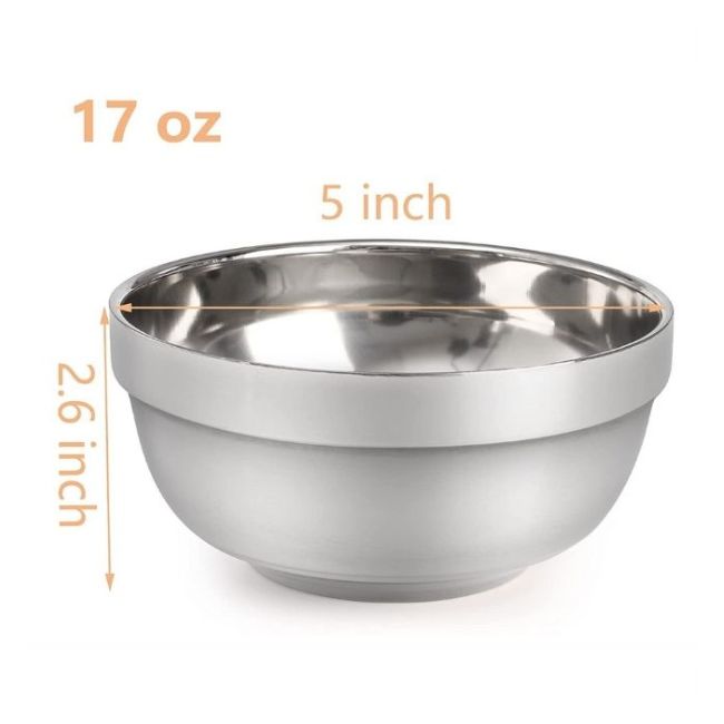 Stainless Bowls 17oz
