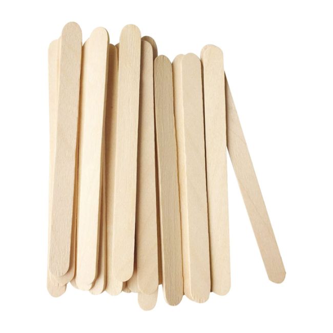Box of 1,000 Premium Wood Bombshell Wax Applicators, 4.5" Medium | for Schools