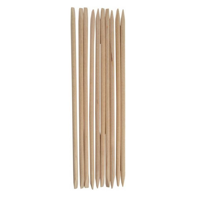 3" Orange Cuticle Sticks | 100 count | Wax & Nail Tool