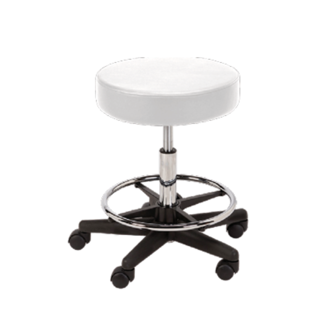 Equipro round air-lift stool with footrest for estheticians