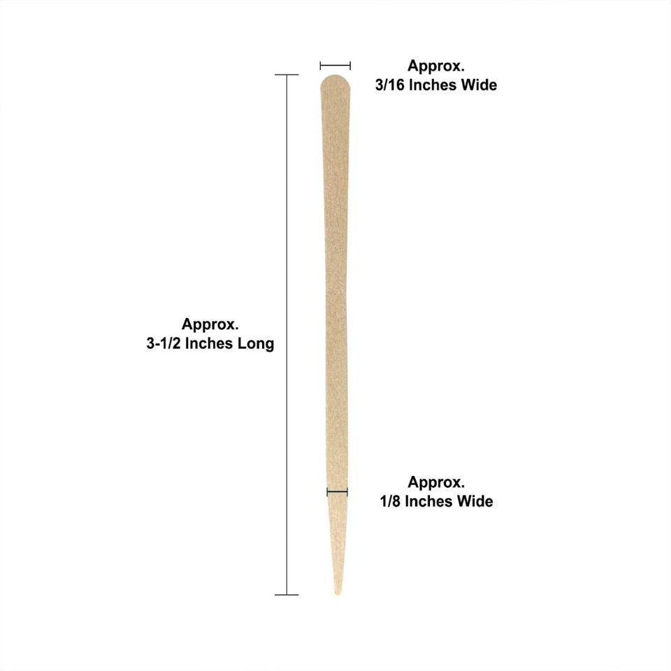 3.5" Eye & Lip Wax Applicators | 500-2000 count