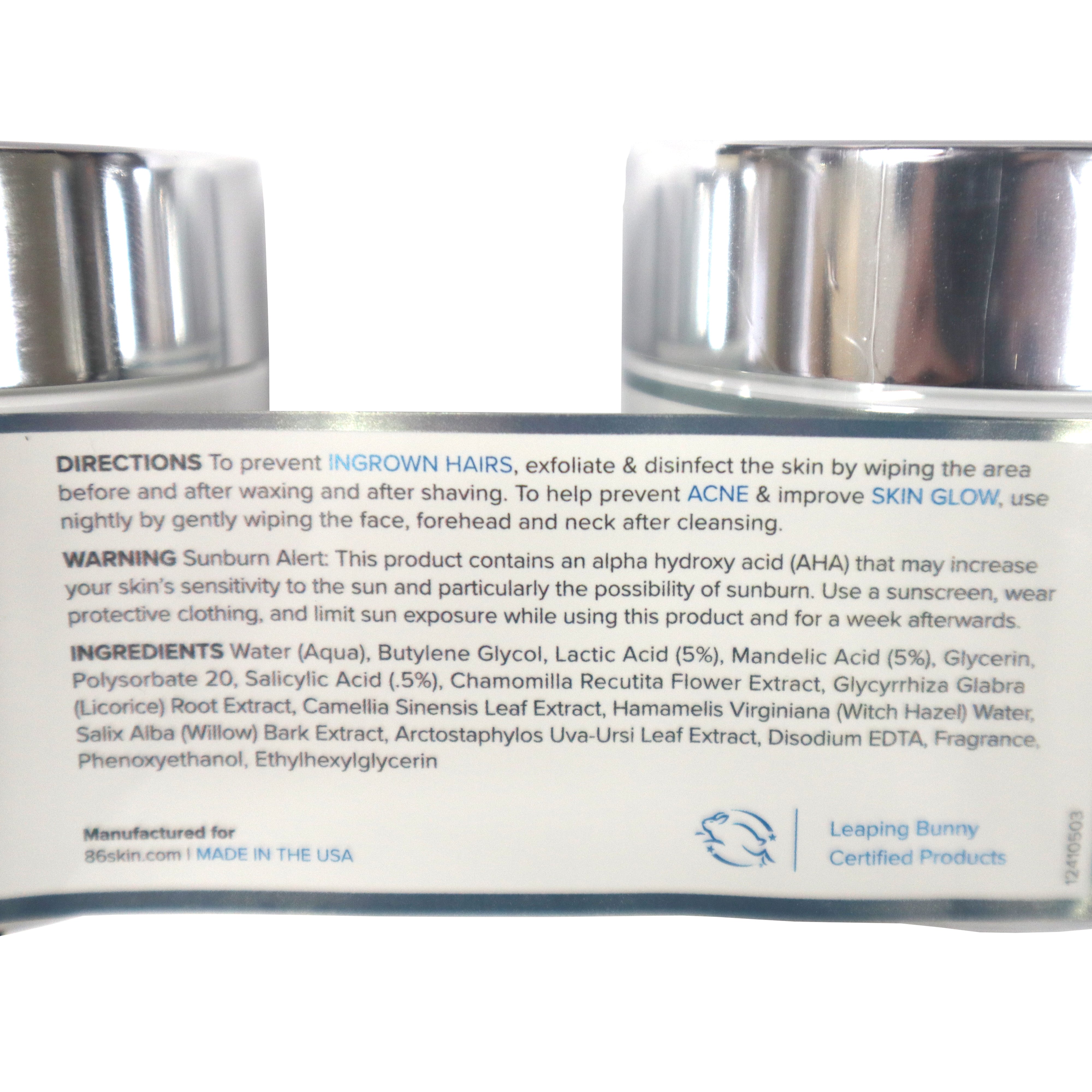 Exfoliating Skin Pads