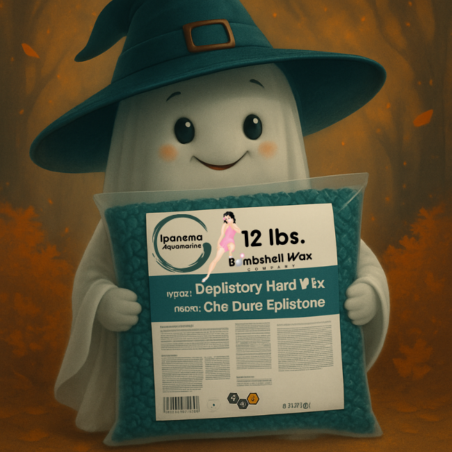 Bombshell Wax Ipanema Aquamarine Hard Wax – Halloween 12 lb. Bundle $11 per pound tropical teal.