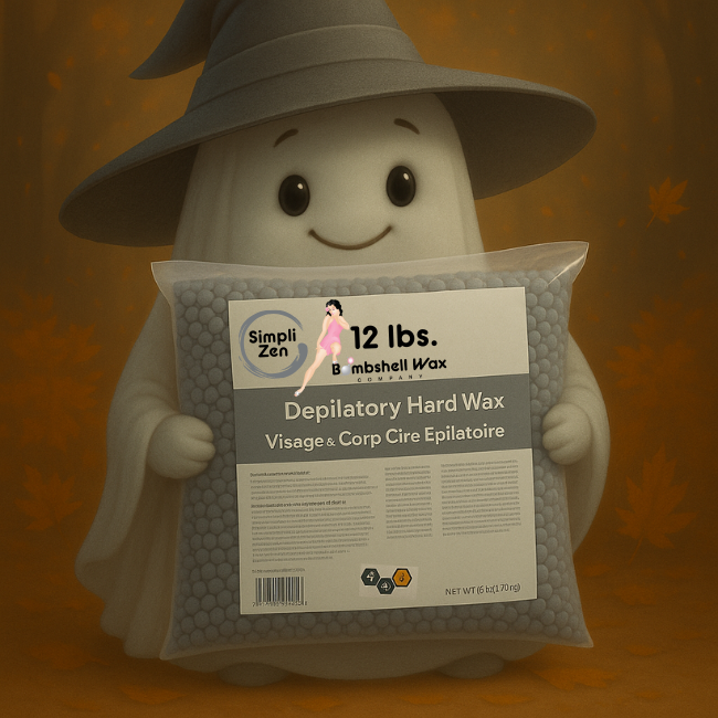 Bombshell Wax Simpli Zen Gray Hard Wax – Halloween 12 lb. Bundle $11 per pound limited edition.