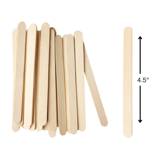 4.5" Medium Wax Applicators | 100-2000 count | 4.5" long - 3/8" wide