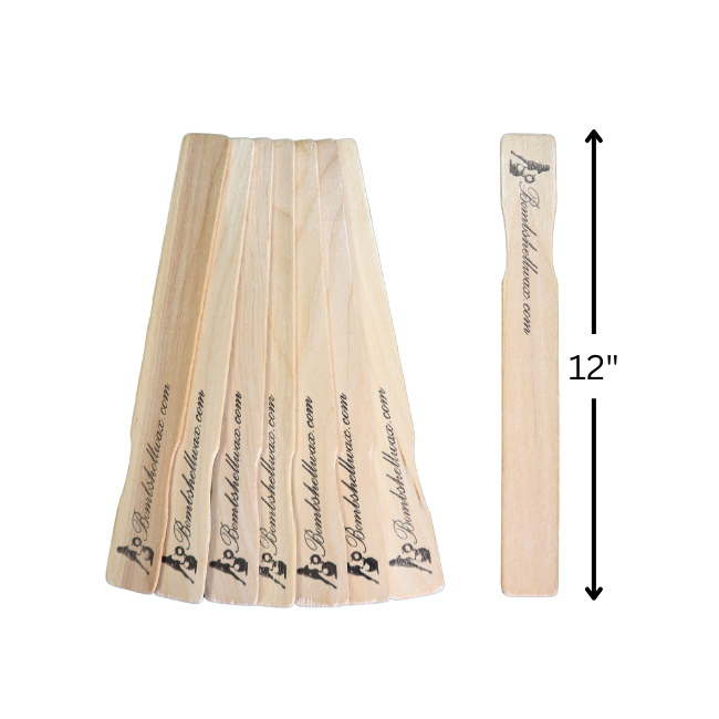 Wooden Wax Stirrers | Smooth Birchwood Mixing Sticks| Pack of 50