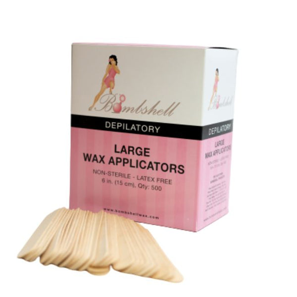 Box of 5,000 Premium Wood Bombshell Wax Applicators, 6" Large | for Schools