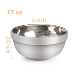 Stainless Bowls 17oz