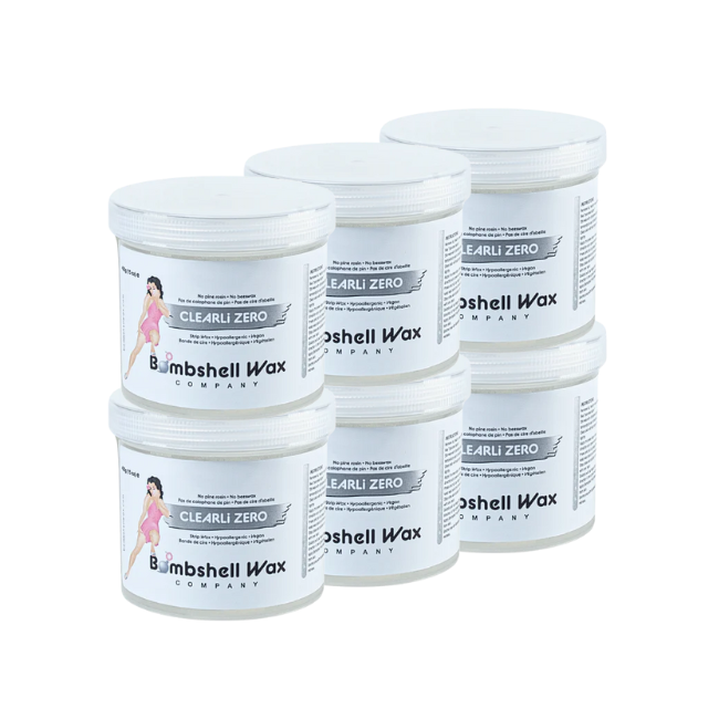 Bombshell Hypoallergenic Clearli Zero Soft Wax | Strip Wax - (4) Bulk & Save Options!