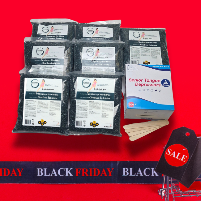 Black Friday 14 lb Hard Wax Bundle featuring Rose Garden, Ipanema, and Simpli Zen Hard Wax