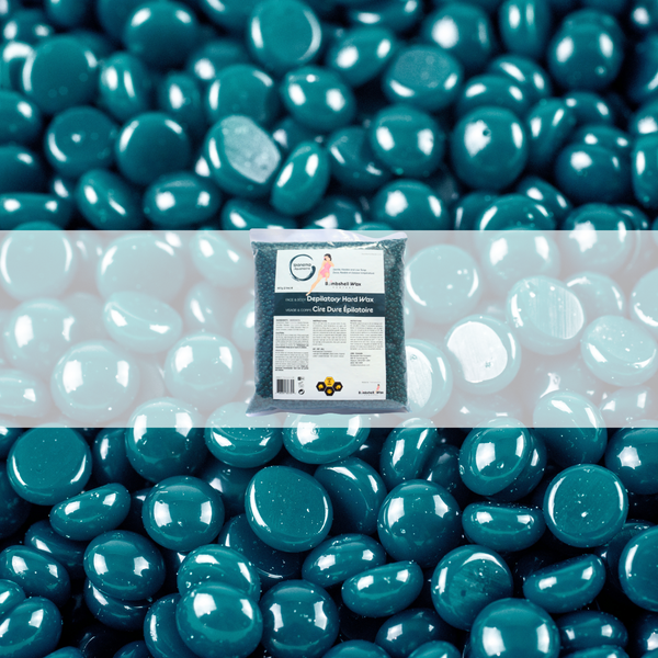 Ipanema hard wax bag on background of hard wax beads