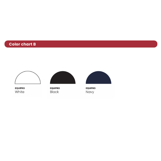 Equipro equipment color chart