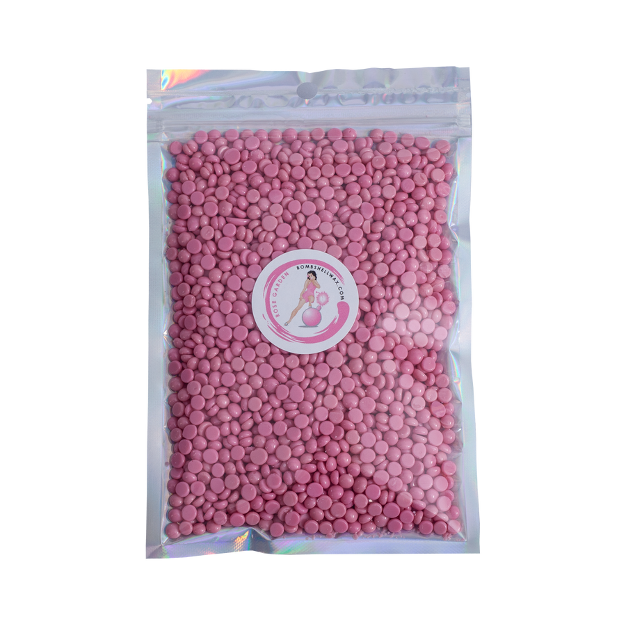 1 lb. Pink Bead Hard Wax | Rose Garden | Bombshell Sample