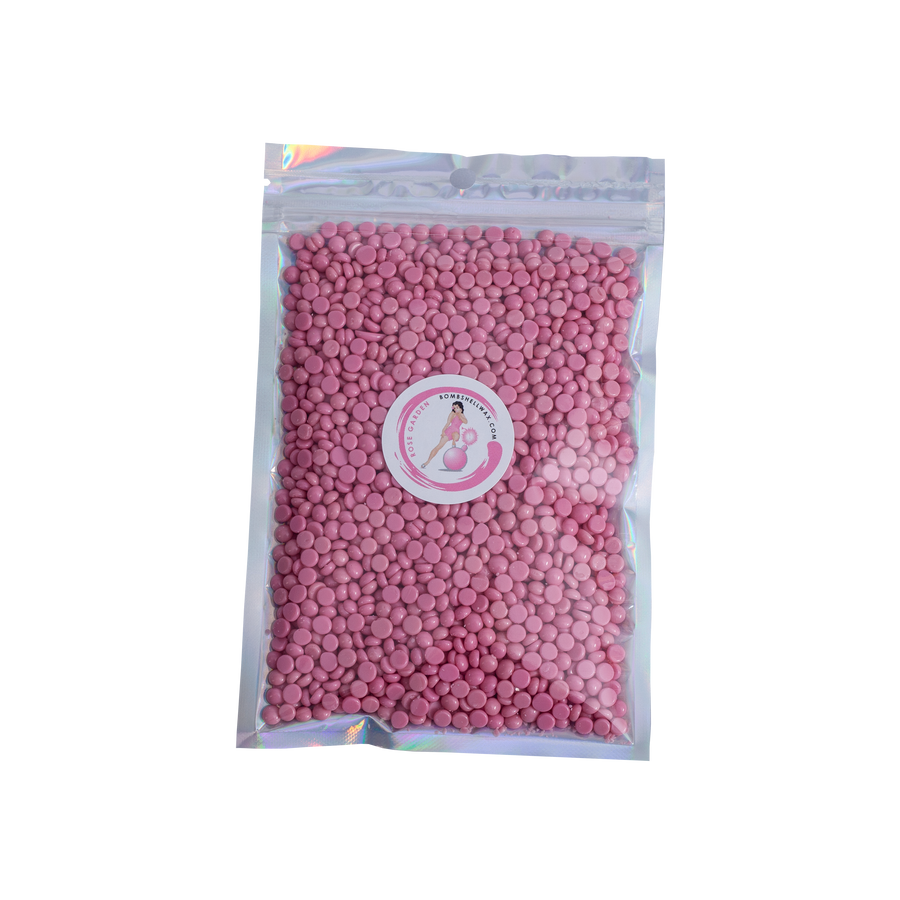 1 lb. Pink Bead Hard Wax | Rose Garden | Bombshell Sample