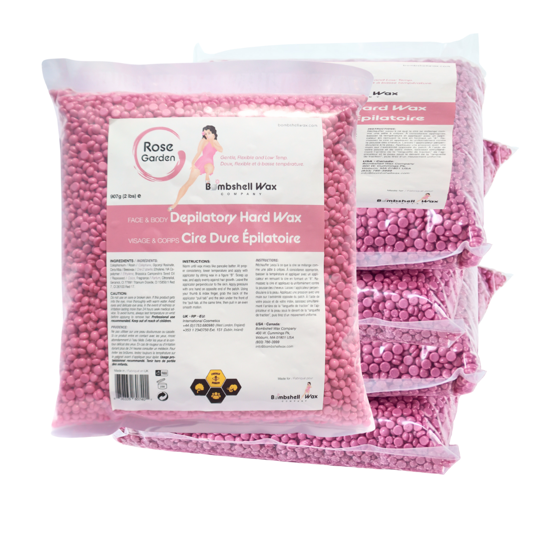 Rose Garden pink hard wax, 10 lb, creamy texture