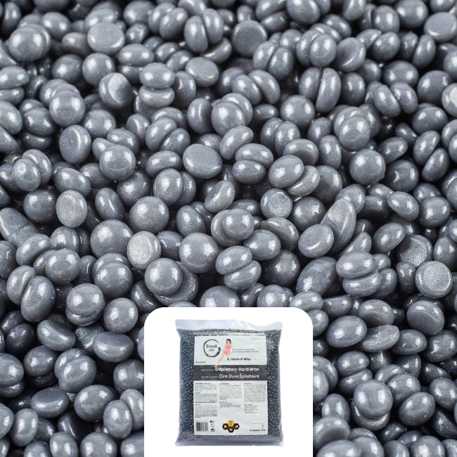 Simpli Zen Hard Wax Beads with Basalt Stone Background