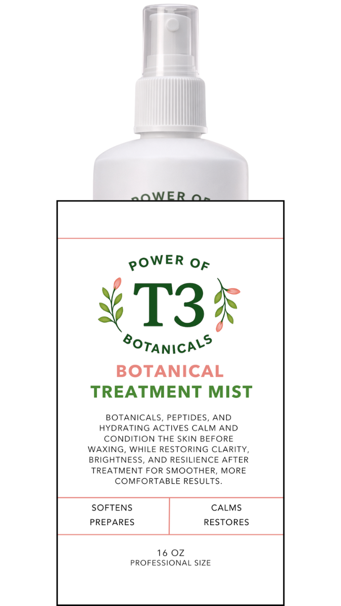 T3 Botanical Treatment Mist professional pre and post wax skincare