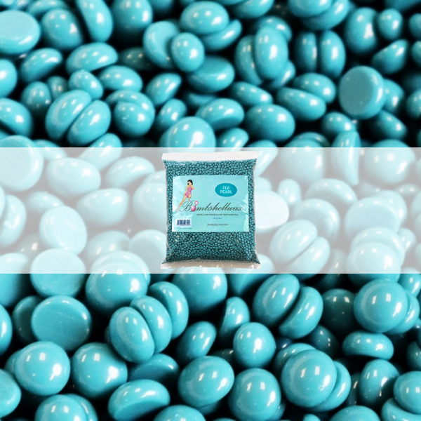Fiji Pearl hard wax bag on background of hard wax beads