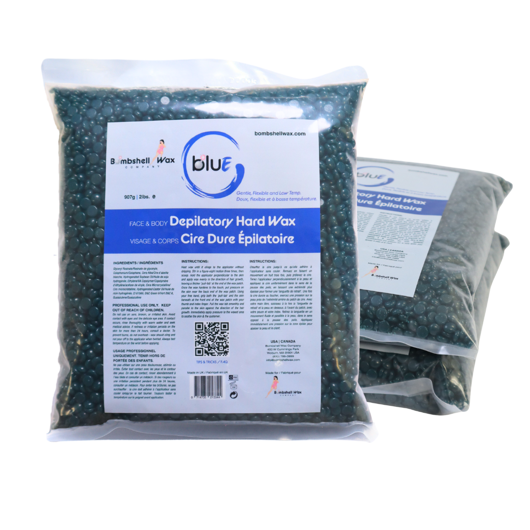 Bombshell bluE hard wax, 6 lb, gel texture