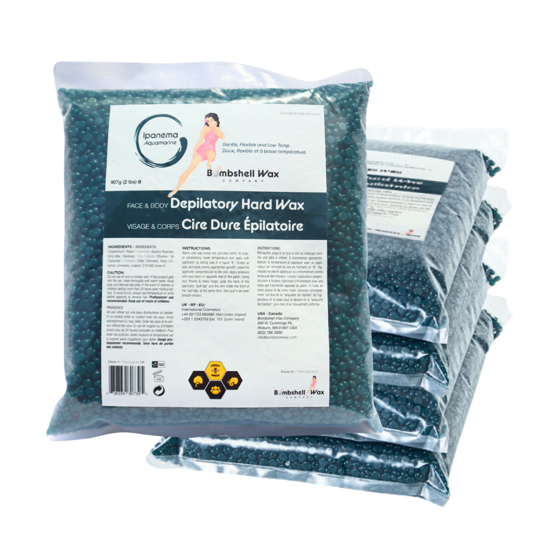 Ipanema blue hard wax, 10 lb, gel texture