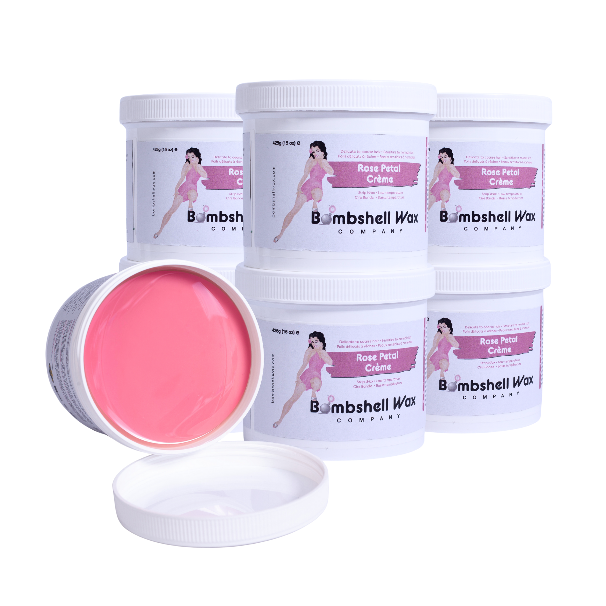 Rose Petal Cream | Strip Soft Wax | 15oz.
