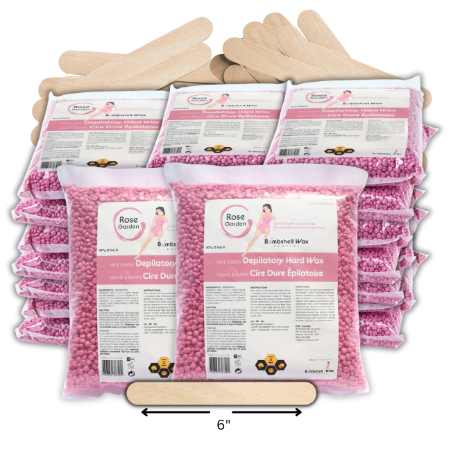 Bombshell Rose Garden | Pink Bead Hard Wax | Subtle Rose Scent