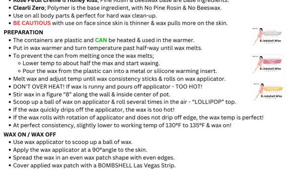 Soft Wax Usage PDF